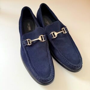 Stacy Adams Men’s Preppt Coast Nautical Navy Suede Leather Loafers